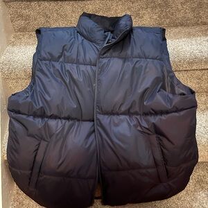 Old Navy Men's Dark Blue Puffer Vest